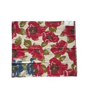 Bassett McNab "Large Scale Floral" fabric flowers vintage swatch 27 x 23